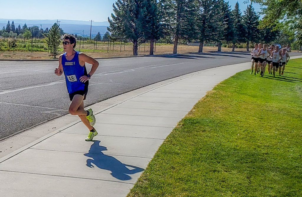 Jason Macaluso on course in Riverton.